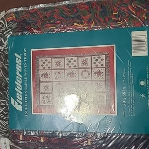 Fieldcrest Christmas Woven Throw